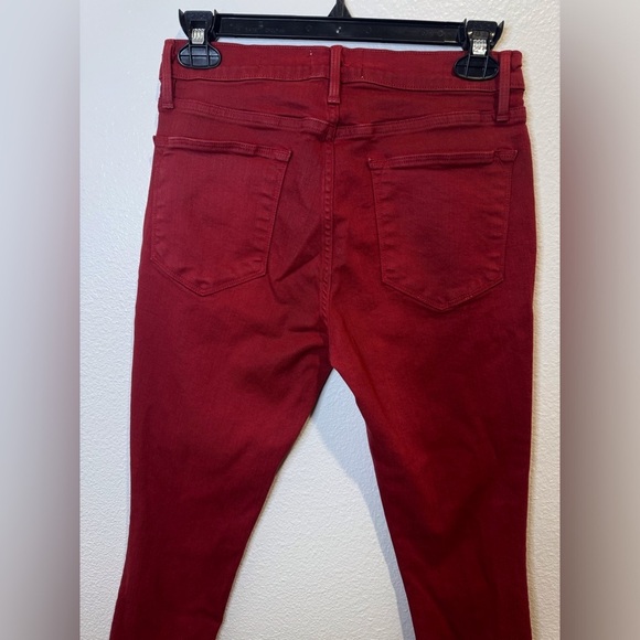 FRAME Le High Skinny Hunter Red Coated Jeans Size‎ 29 - Picture 6 of 6